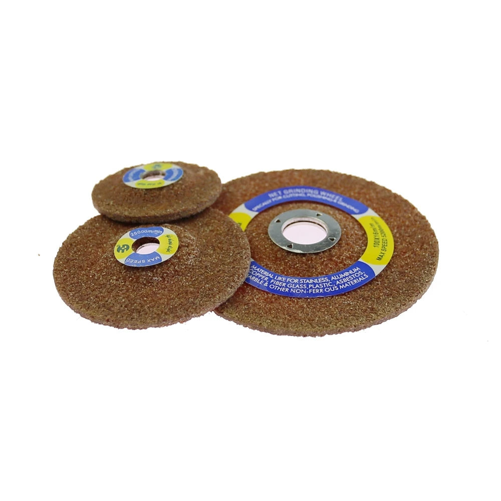 3-Pack Mini Abrasive Grinding & Deburring Discs 2"–4"