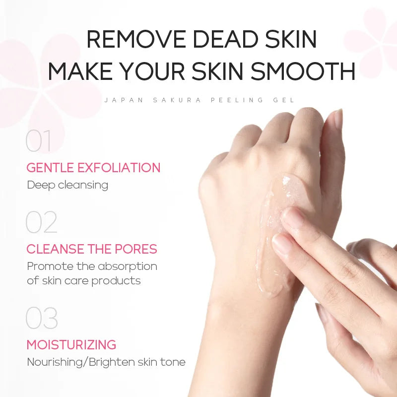 LAIKOU Sakura Peeling Gel – Exfoliating Face Scrub 60g
