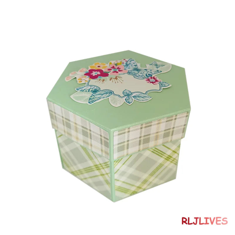 Elegant Gift Box Metal Cutting Die Set – DIY Scrapbooking