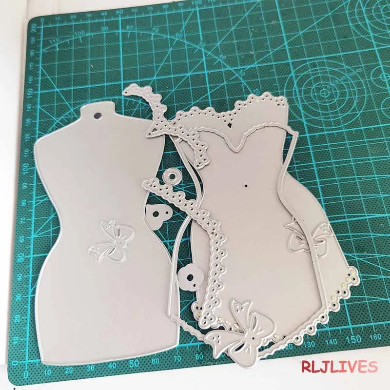 Shabby Chic Corset Tag Metal Cutting Die – DIY Scrapbooking