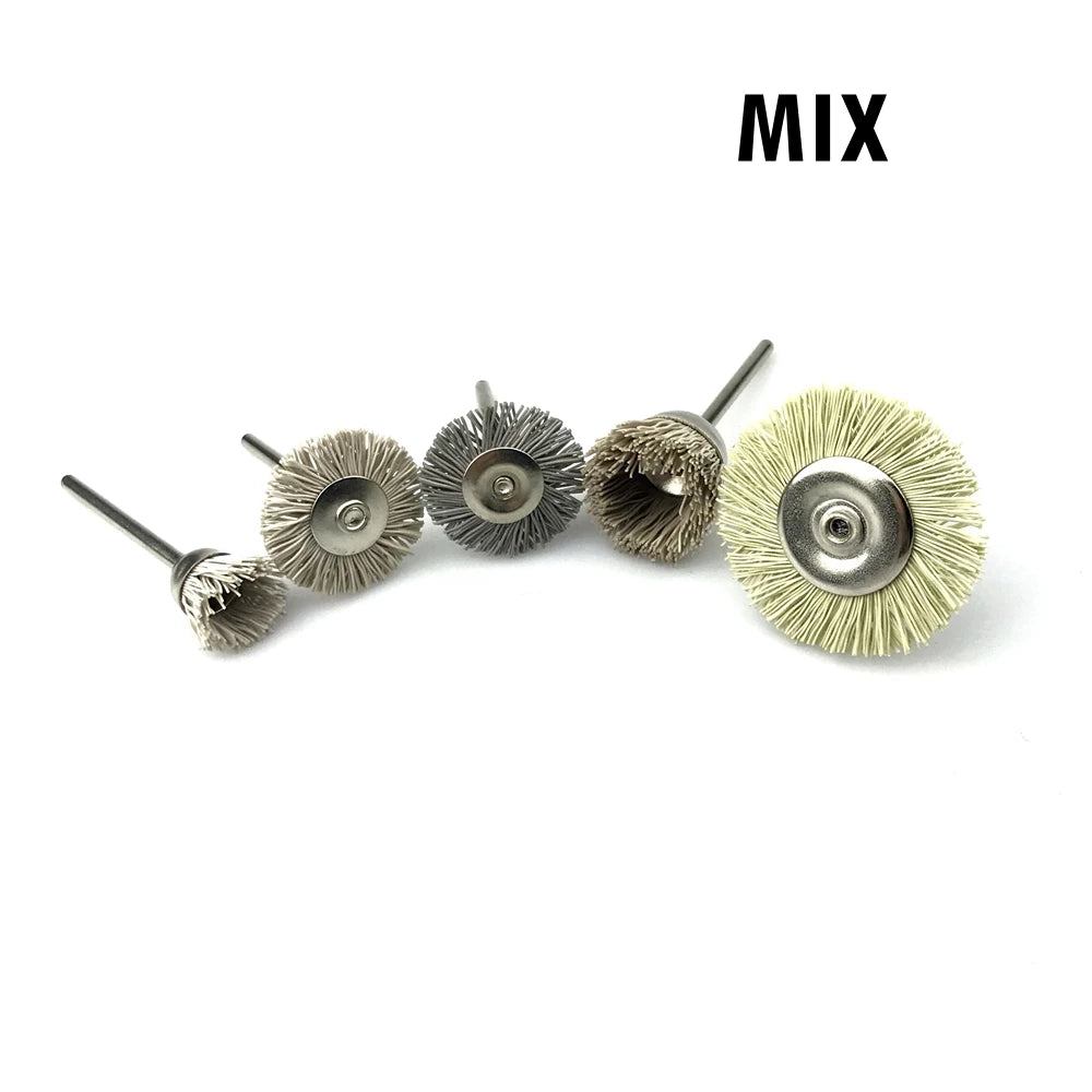 5-Piece Nylon Abrasive Polishing Brush Set – Wood & Metal