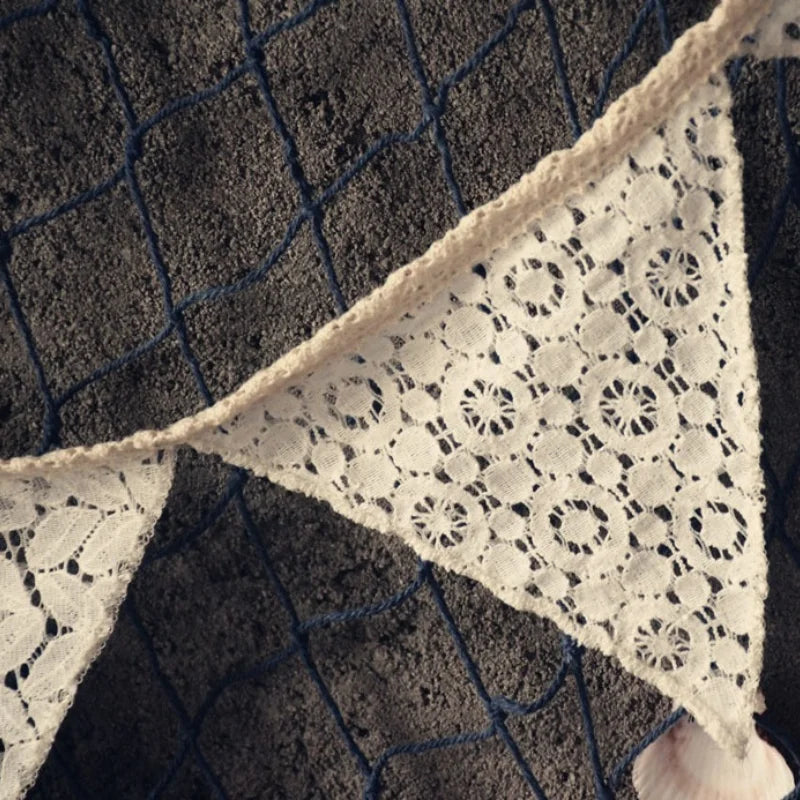 White Lace Bunting Banner – Vintage Wedding & Party Garland