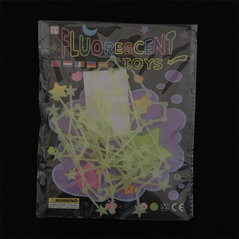 12-Pack Glow in the Dark Constellation Stickers for Kids