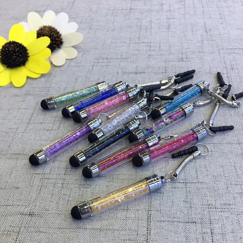 Rhinestone Stylus Pen with Dustproof Plug – Universal Touch