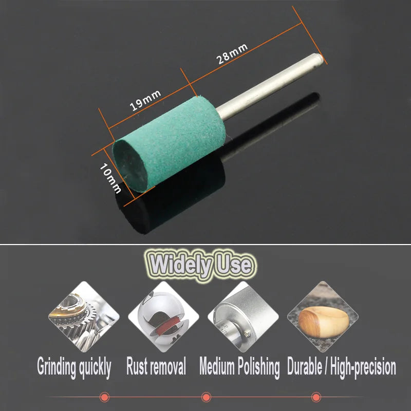 100-Pc Rubber Mounted Point Grinding Set | Die Grinder Bits