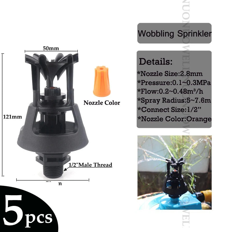 Wobble Oscillating Irrigation Sprinkler Nozzles – 6 Sizes