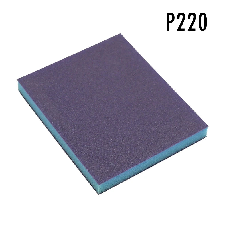 Double-Sided Sponge Sanding Block P60–P220 Wet & Dry Grinding