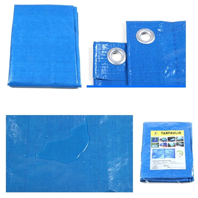 Waterproof PE Tarpaulin Sun Shade & Rain Cover 2×3m 3×3m