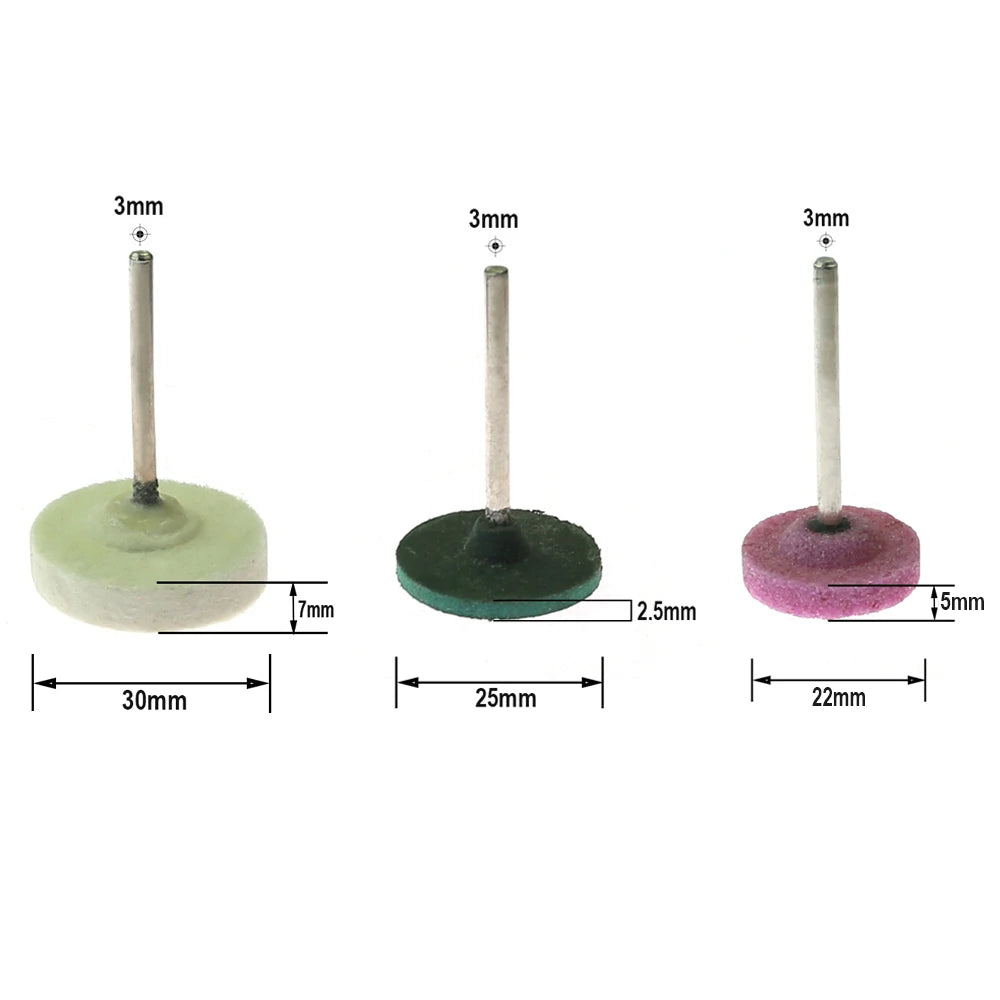 12-Pc T-Shape Buffing Polishing Wheel Set | Drill Die Grinder