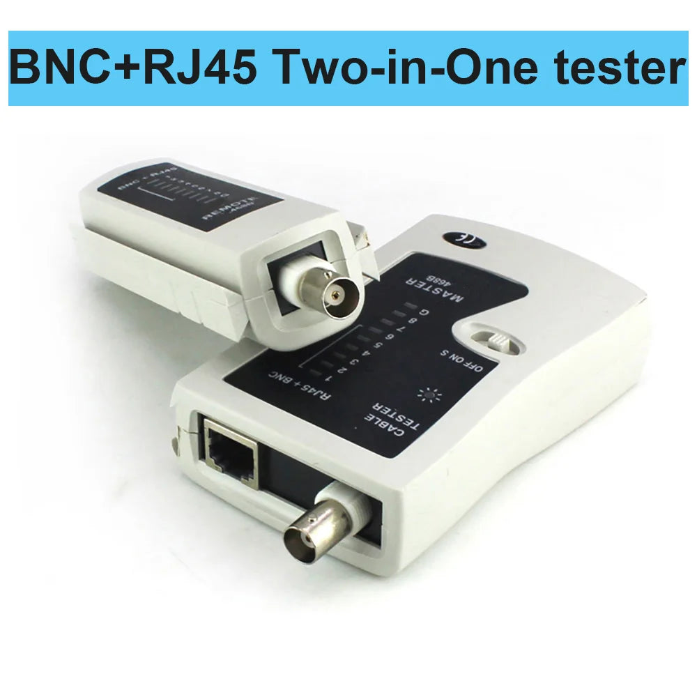 BNC & RJ45 Network Cable Tester – Cat5 Cat6 Cat7 UTP Kit