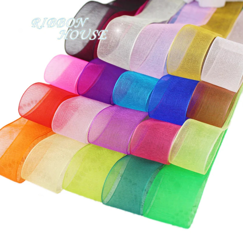 Organza Ribbon 50 Yards Roll – Gift Wrapping & Craft Décor