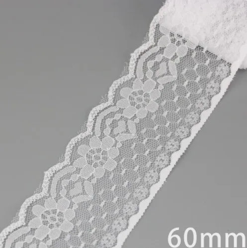 White Lace Organza Ribbon 5 Yards – Gift & Wedding Craft Decor