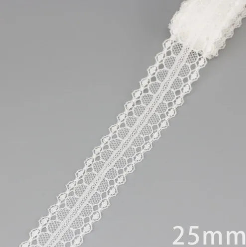 White Lace Organza Ribbon 5 Yards – Gift & Wedding Craft Decor