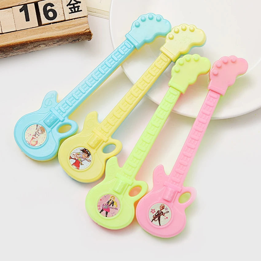 Kawaii Guitar Gel Pen 0.28mm – Novelty Pen for Kids