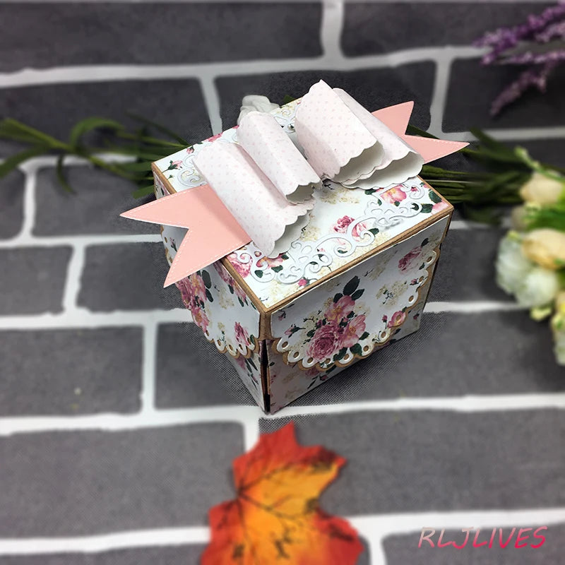 Explosion Box Metal Cutting Dies – DIY Scrapbooking Stencils