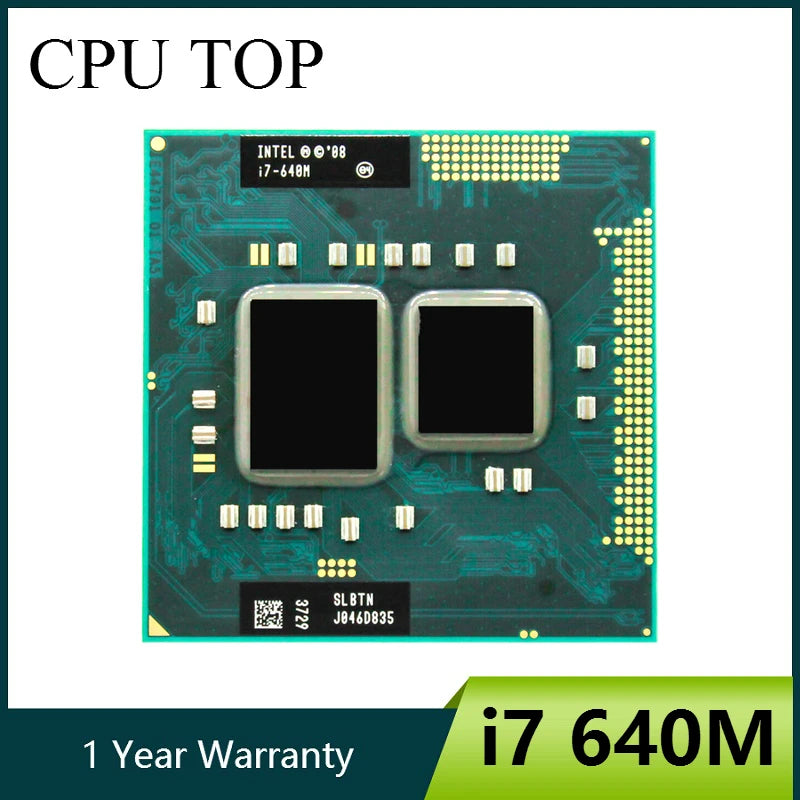 Intel Core i7-640M SLBTN 2.8GHz Dual-Core Laptop CPU Processor