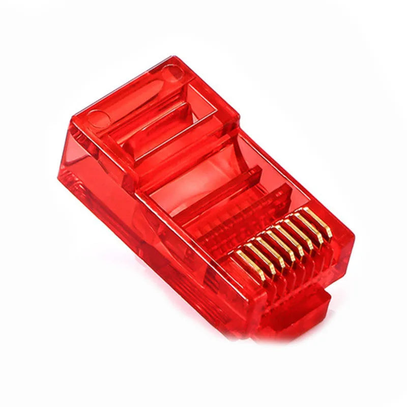 RJ45 Gold-Plated Network Connectors Cat5/Cat5e – 50 or 100 Pack