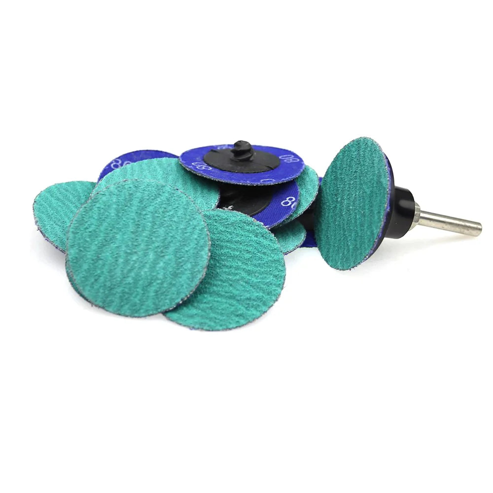 100-Pc Zirconia Sanding Discs 50mm/75mm P40–P120 Hard Metal