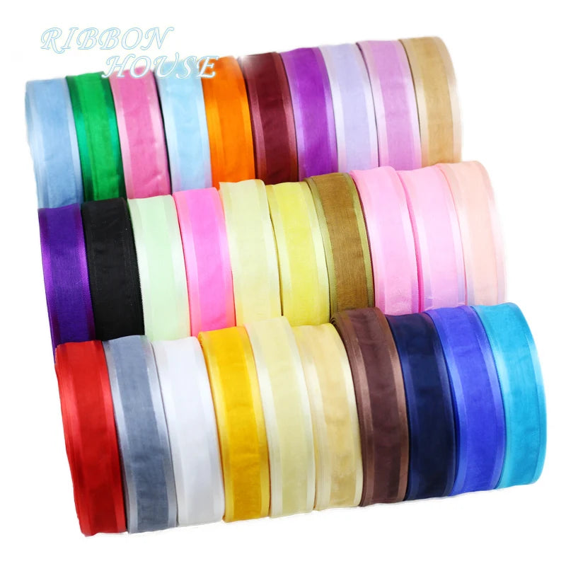 50 Yards White Organza Ribbon 1" – Gift, Wedding & Craft Decor