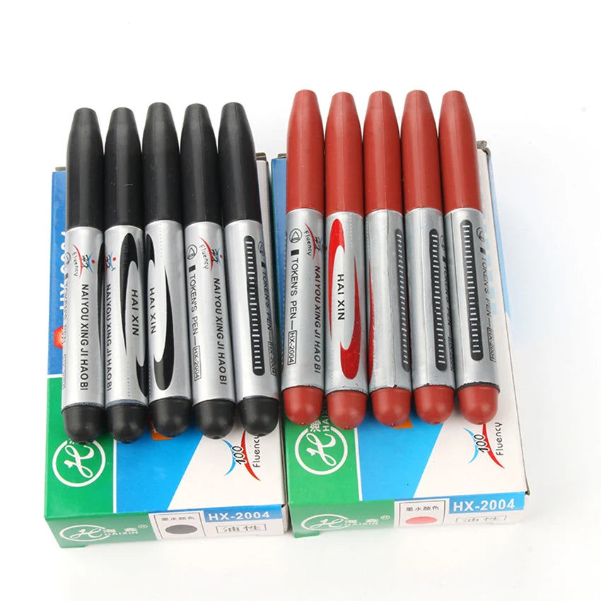 Waterproof Permanent Marker Pen – Large Capacity Black Ink