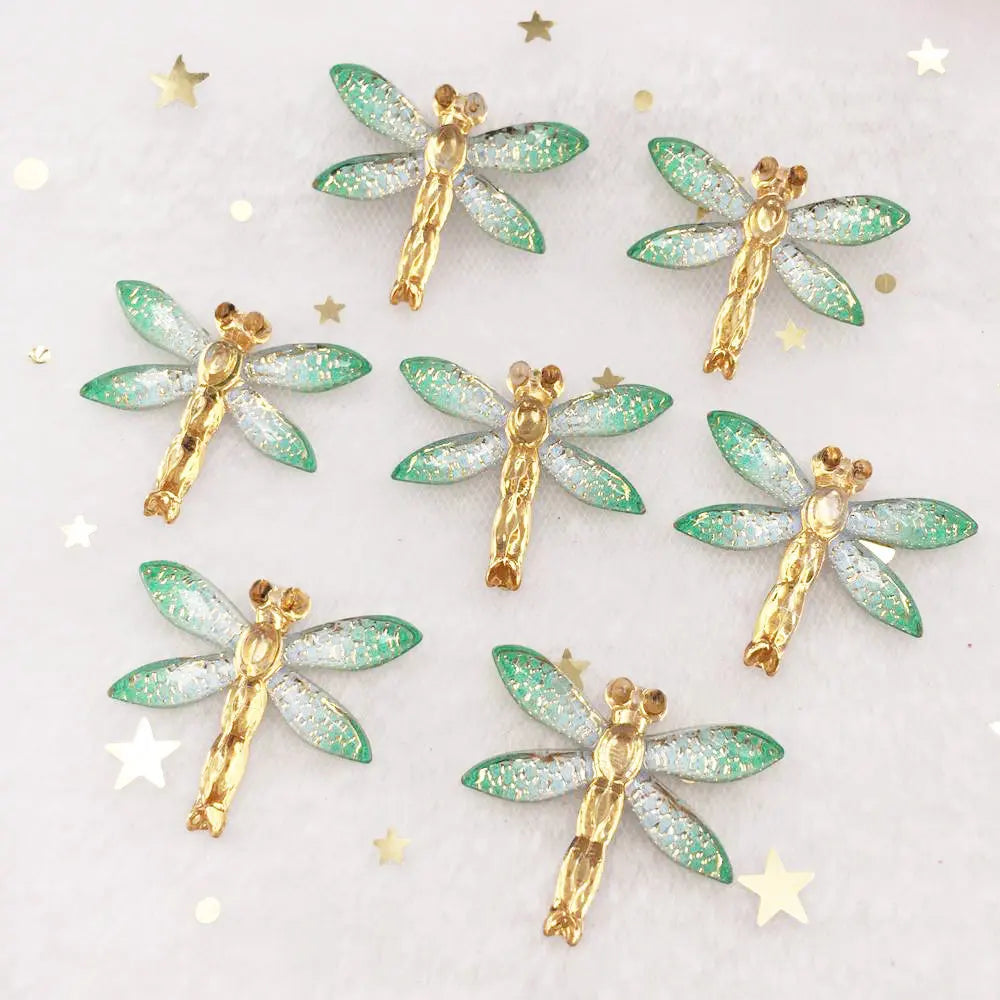 Shiny Dragonfly Rhinestone Cabochon Flatback DIY Craft Applique