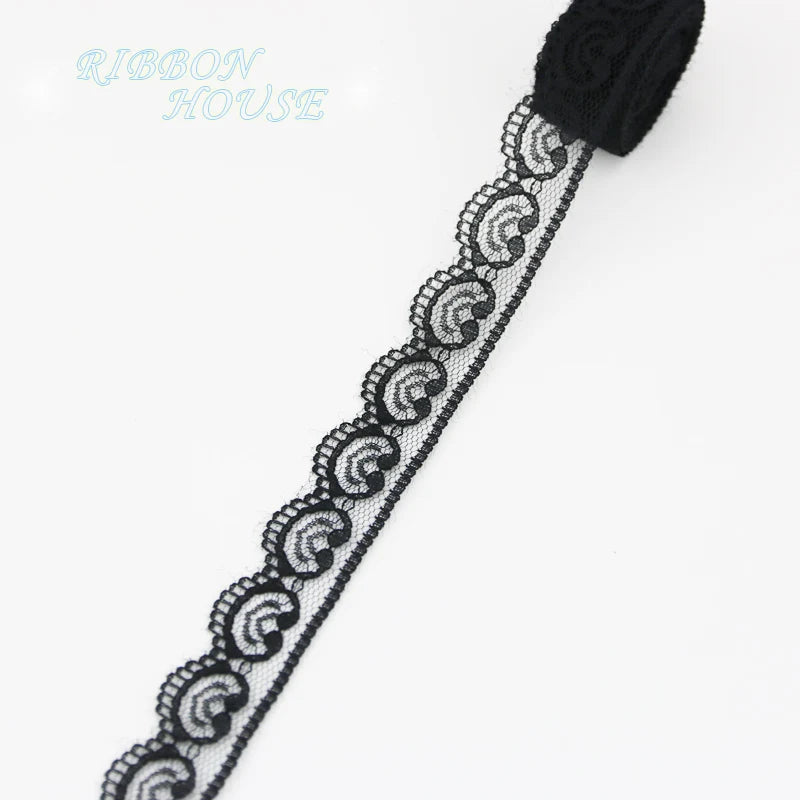 Black Lace Fabric Ribbon 10 Yards – Gift Wrap & Craft Trim
