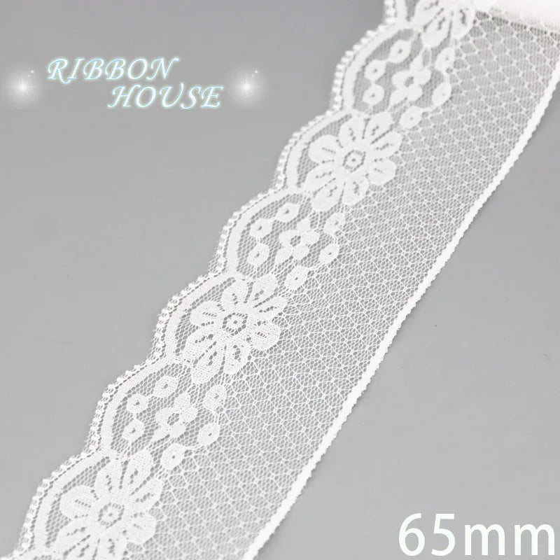 White Lace Organza Ribbon 5 Yards – Gift & Wedding Craft Decor