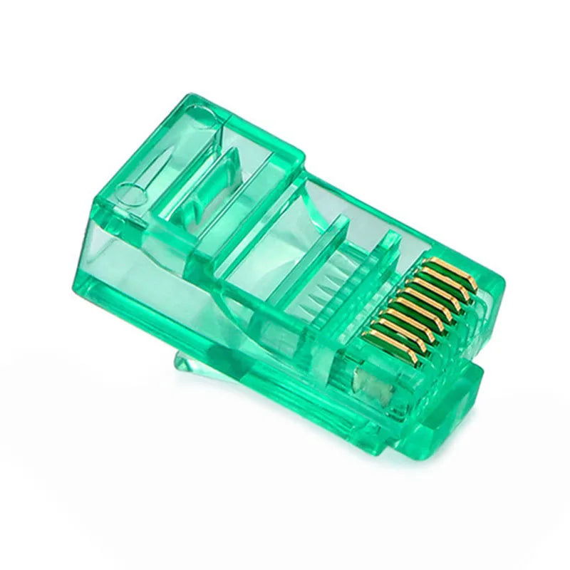 RJ45 Gold-Plated Network Connectors Cat5/Cat5e – 50 or 100 Pack
