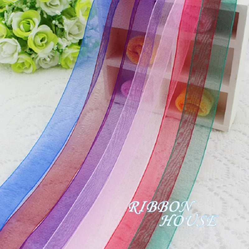 Organza Ribbon 50 Yards Roll – Gift Wrapping & Craft Décor