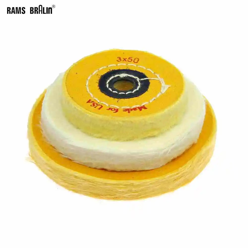 Cotton Lint Polishing Buffing Wheel for Jewelry & Metal | 50 Layer