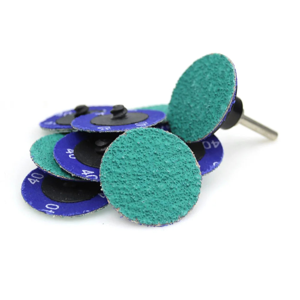 100-Pc Zirconia Sanding Discs 50mm/75mm P40–P120 Hard Metal