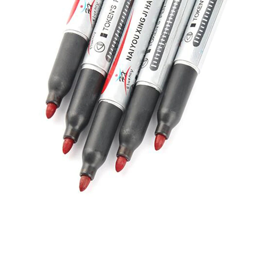 Waterproof Permanent Marker Pen – Large Capacity Black Ink