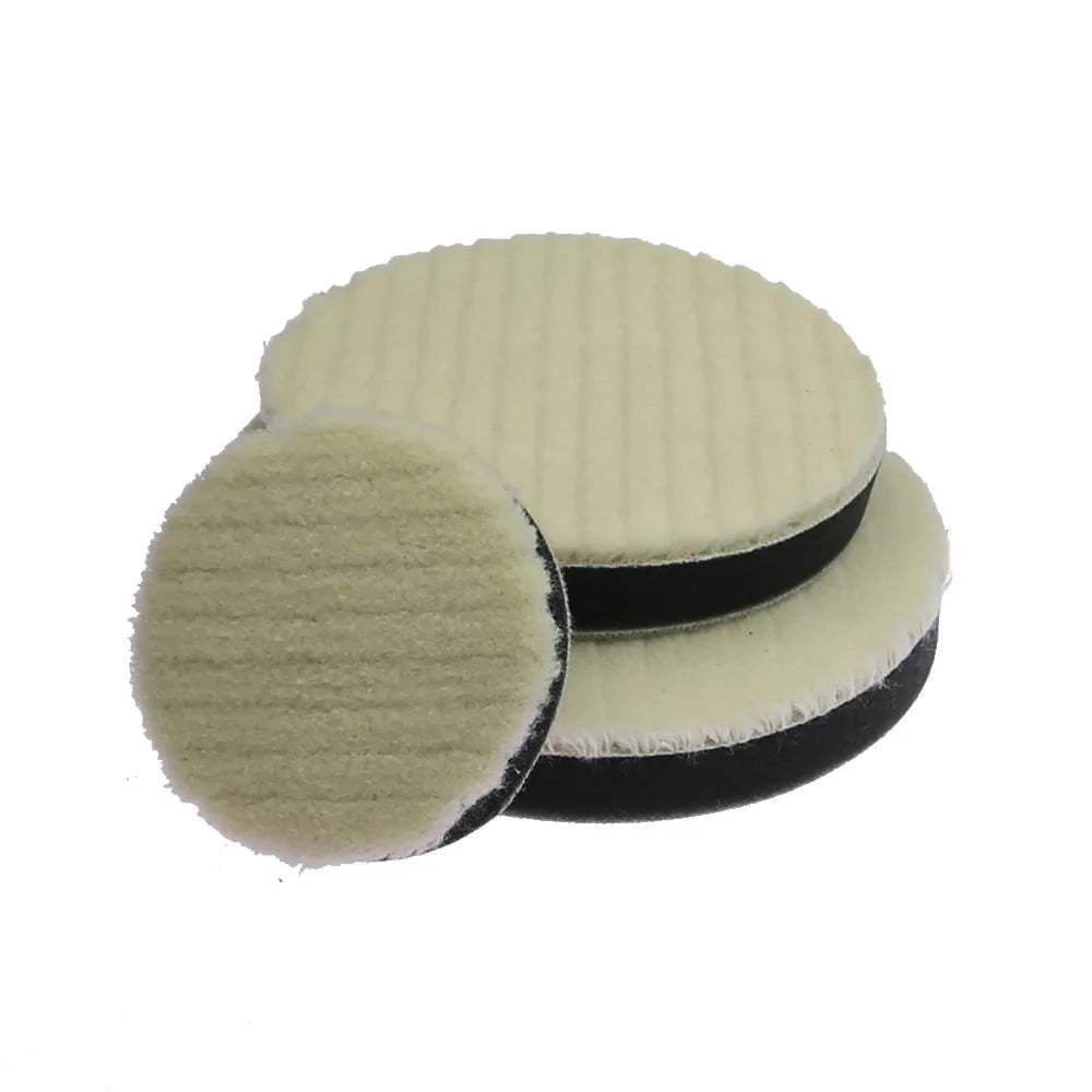 Wool Sponge Polishing Pad – Waxing Wheel 3"/5"/6" Hook & Loop
