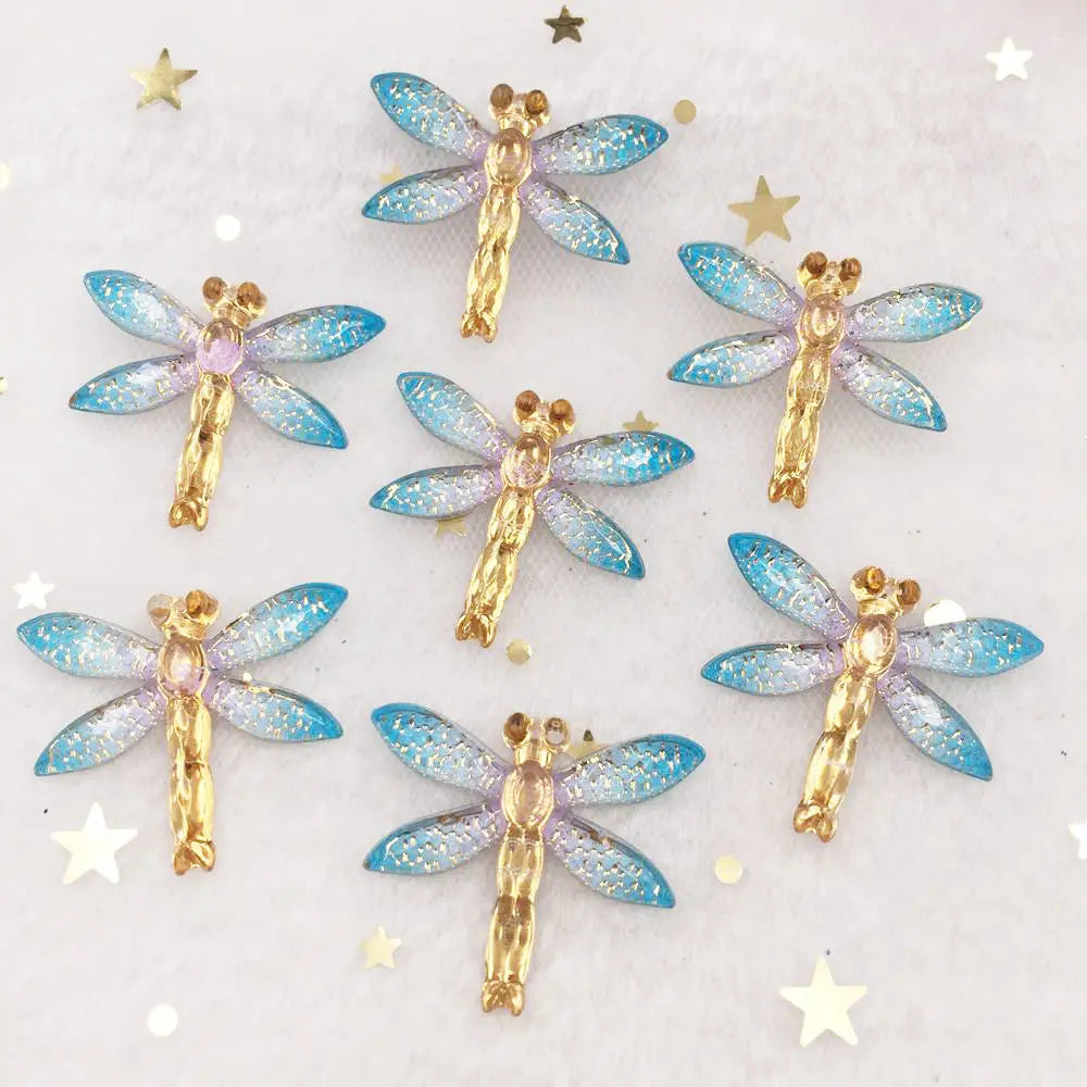 Shiny Dragonfly Rhinestone Cabochon Flatback DIY Craft Applique