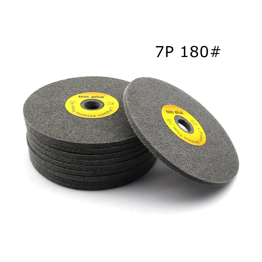 10-Pack Non-Woven Unitized Polishing Wheels 150×6mm 180–800 Grit