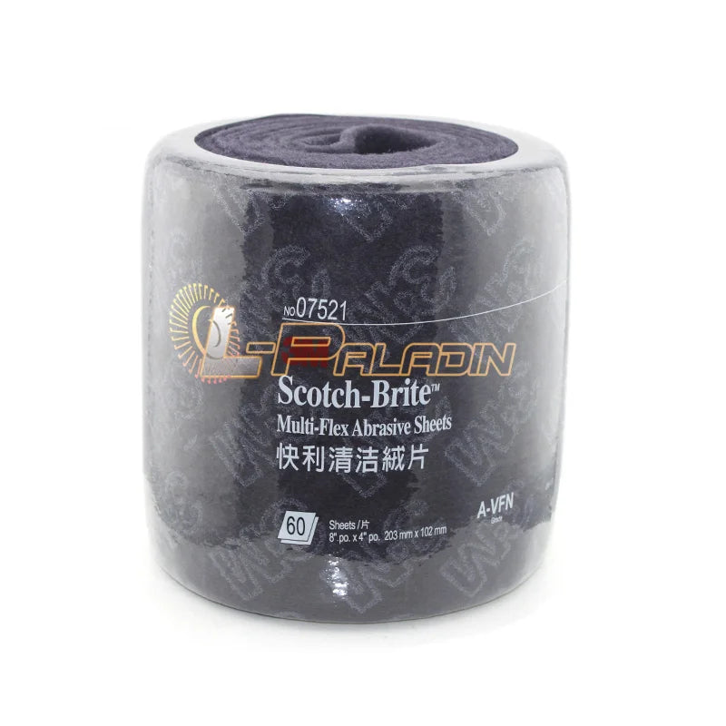 60-Pack Non-Woven Sanding Pads 8x4" P600 Very Fine Polishing