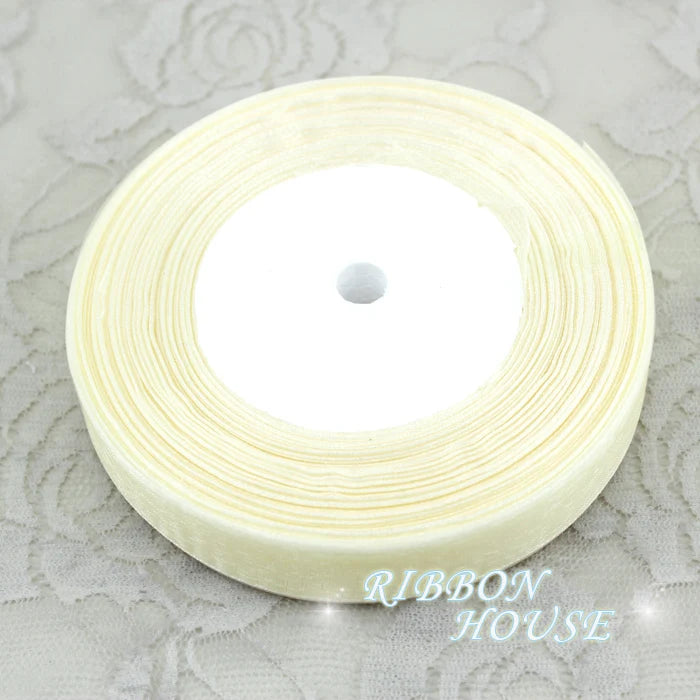Ivory Organza Ribbon 3/4" x 50 Yards | Gift & Wedding Decor