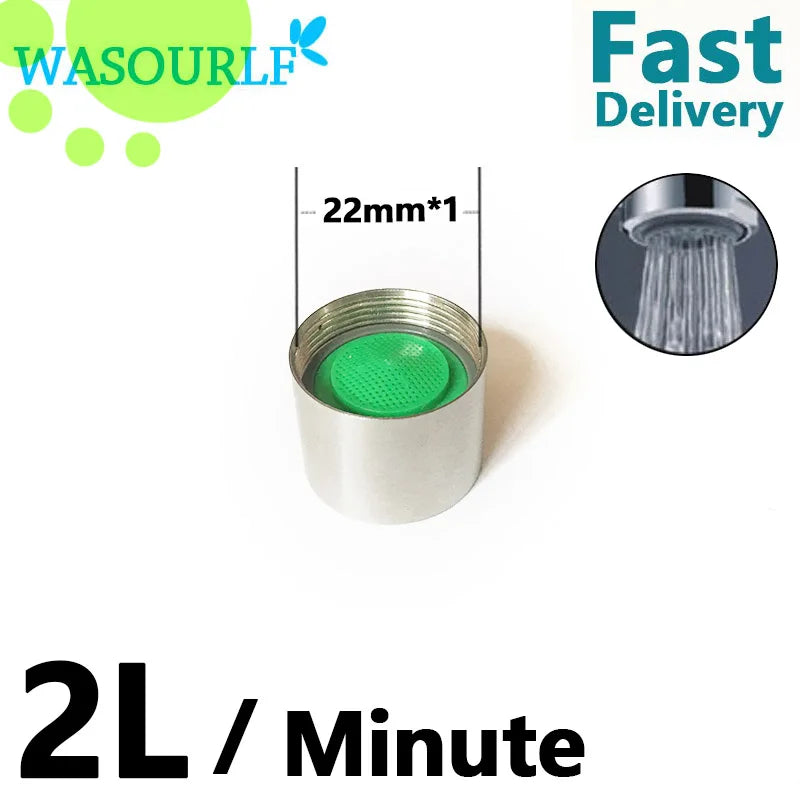 2-Pack M22 Female Thread Stainless Steel Faucet Aerator | Water Saving