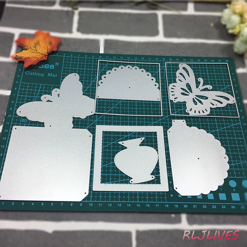 Explosion Box Metal Cutting Dies – DIY Scrapbooking Stencils