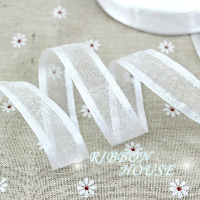 White Organza Ribbon 3/4" (20mm) – Gift Wrapping & Décor