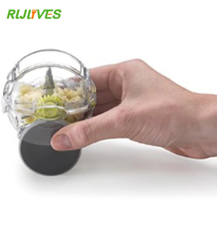 Mini Garlic Chopper Crusher & Grater – Stainless Steel Press Tool