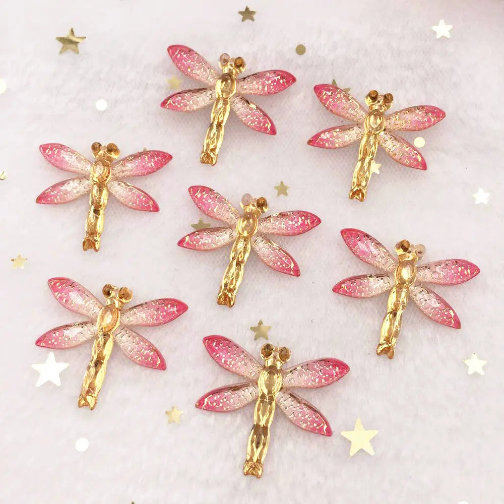 Shiny Dragonfly Rhinestone Cabochon Flatback DIY Craft Applique