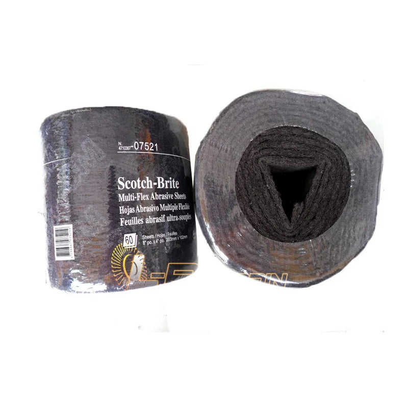 60-Pack Non-Woven Sanding Pads 8x4" P600 Very Fine Polishing