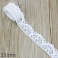 5M White Cotton Embroidered Lace Trim – DIY Sewing Ribbon