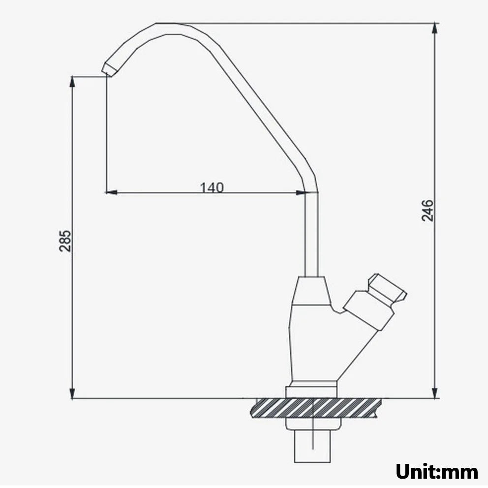 Lead-Free 304 Stainless Steel Filtered Water Kitchen Faucet
