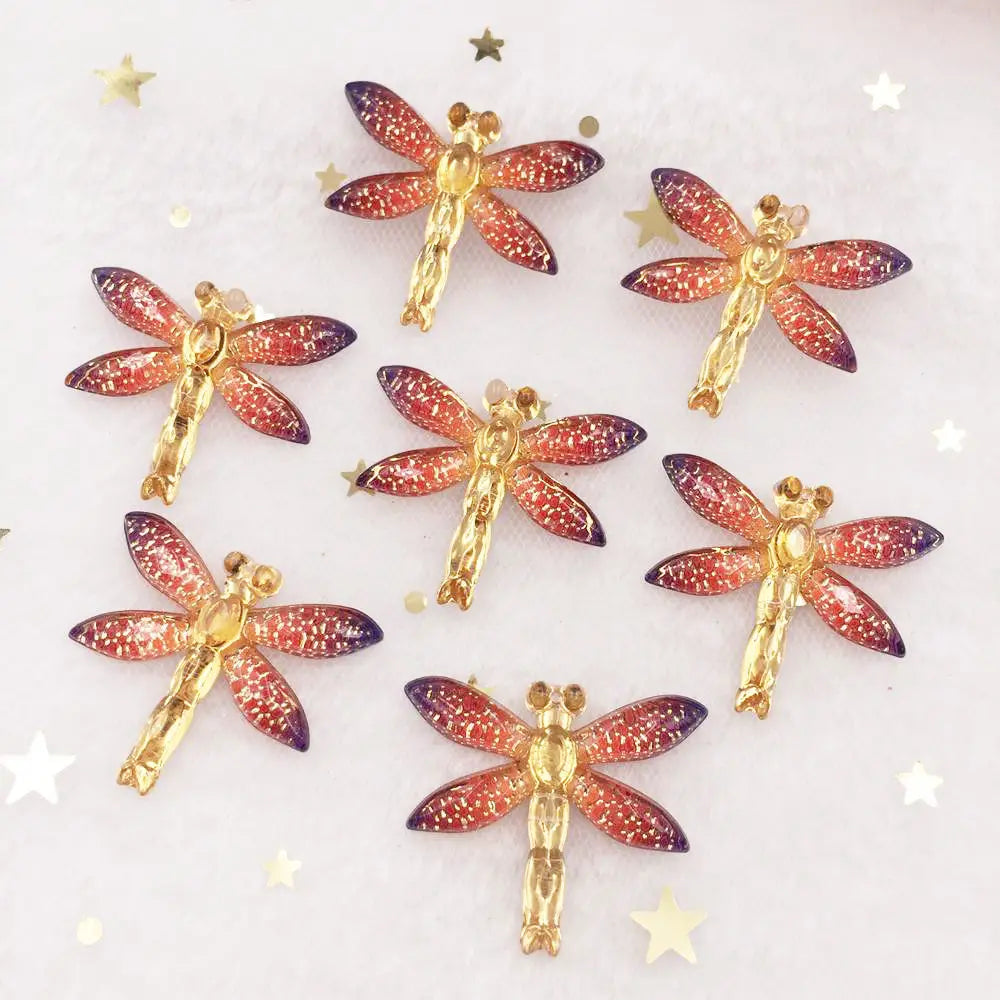 Shiny Dragonfly Rhinestone Cabochon Flatback DIY Craft Applique