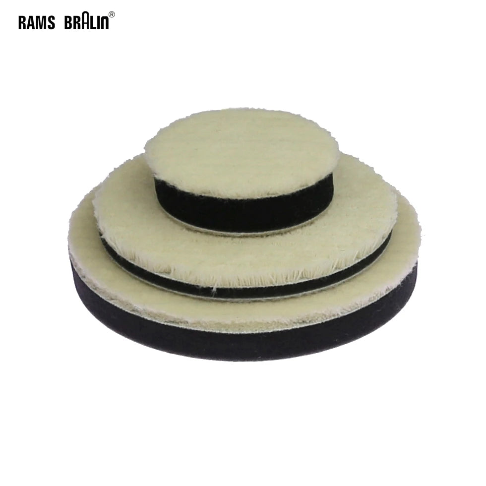 Wool Sponge Polishing Pad – Waxing Wheel 3"/5"/6" Hook & Loop