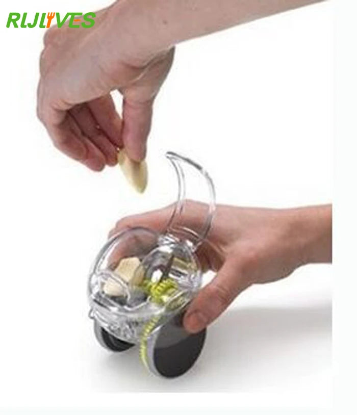 Mini Garlic Chopper Crusher & Grater – Stainless Steel Press Tool