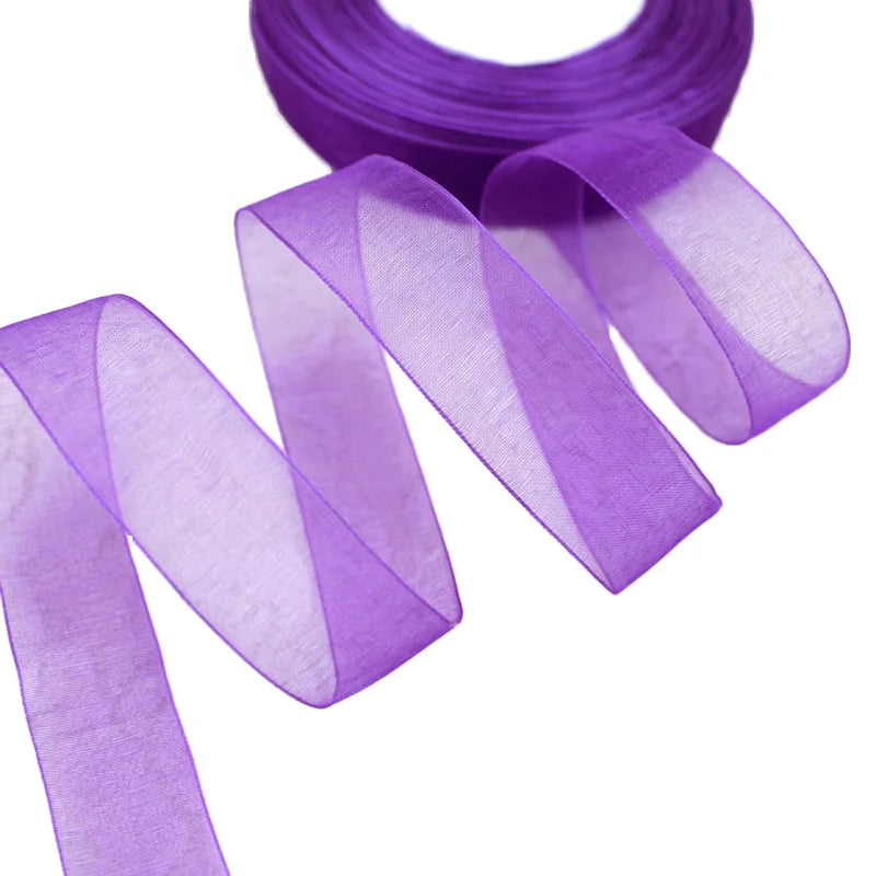 Organza Ribbon 50 Yards Roll – Gift Wrapping & Craft Décor