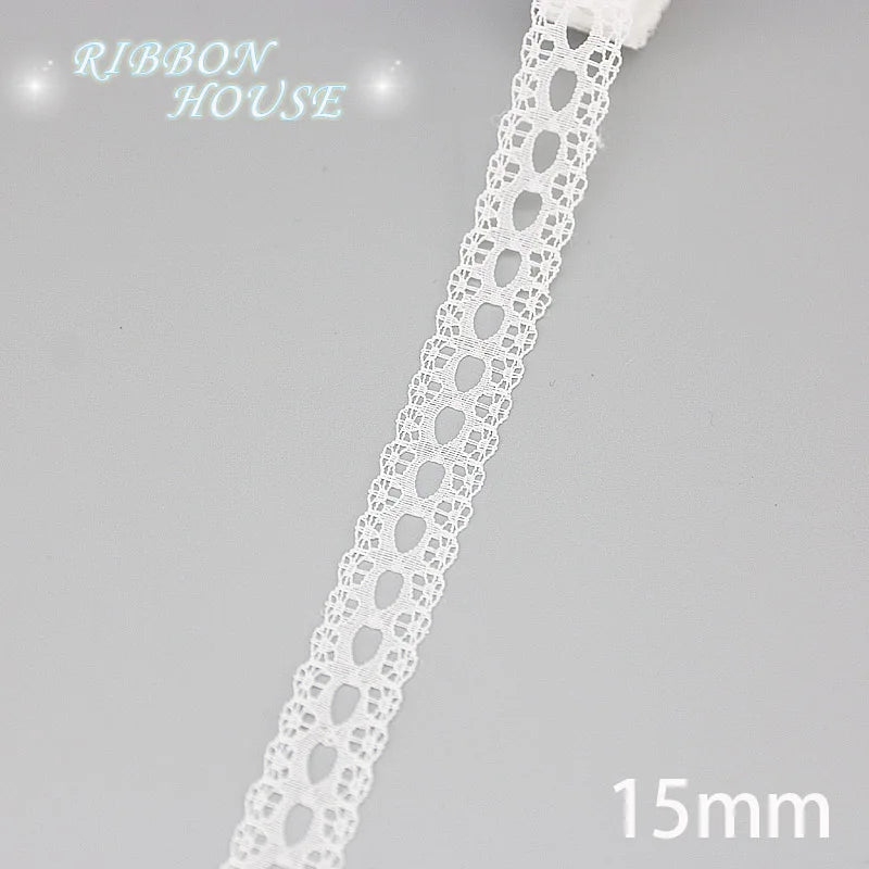 White Lace Organza Ribbon 5 Yards – Gift & Wedding Craft Decor